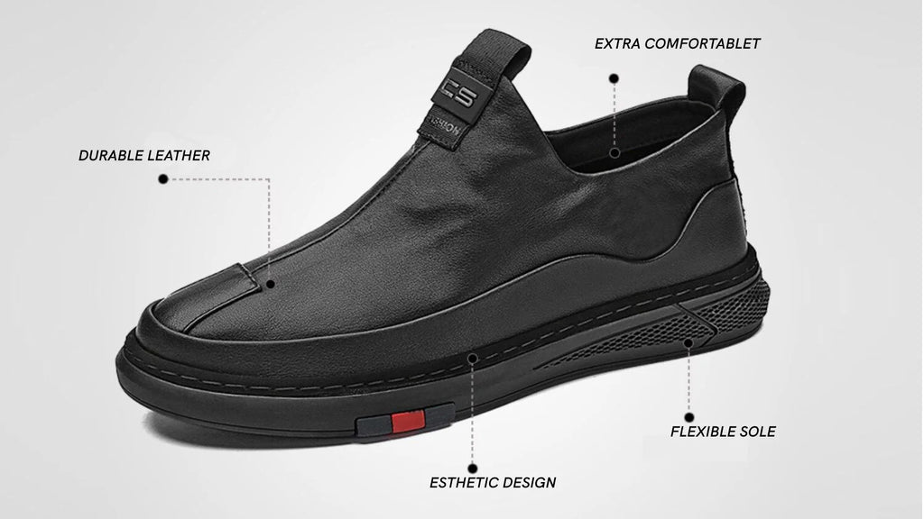 Men’s Premium Black Casual Shoes
