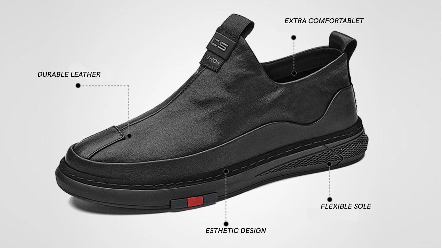 Men’s Premium Black Casual Shoes